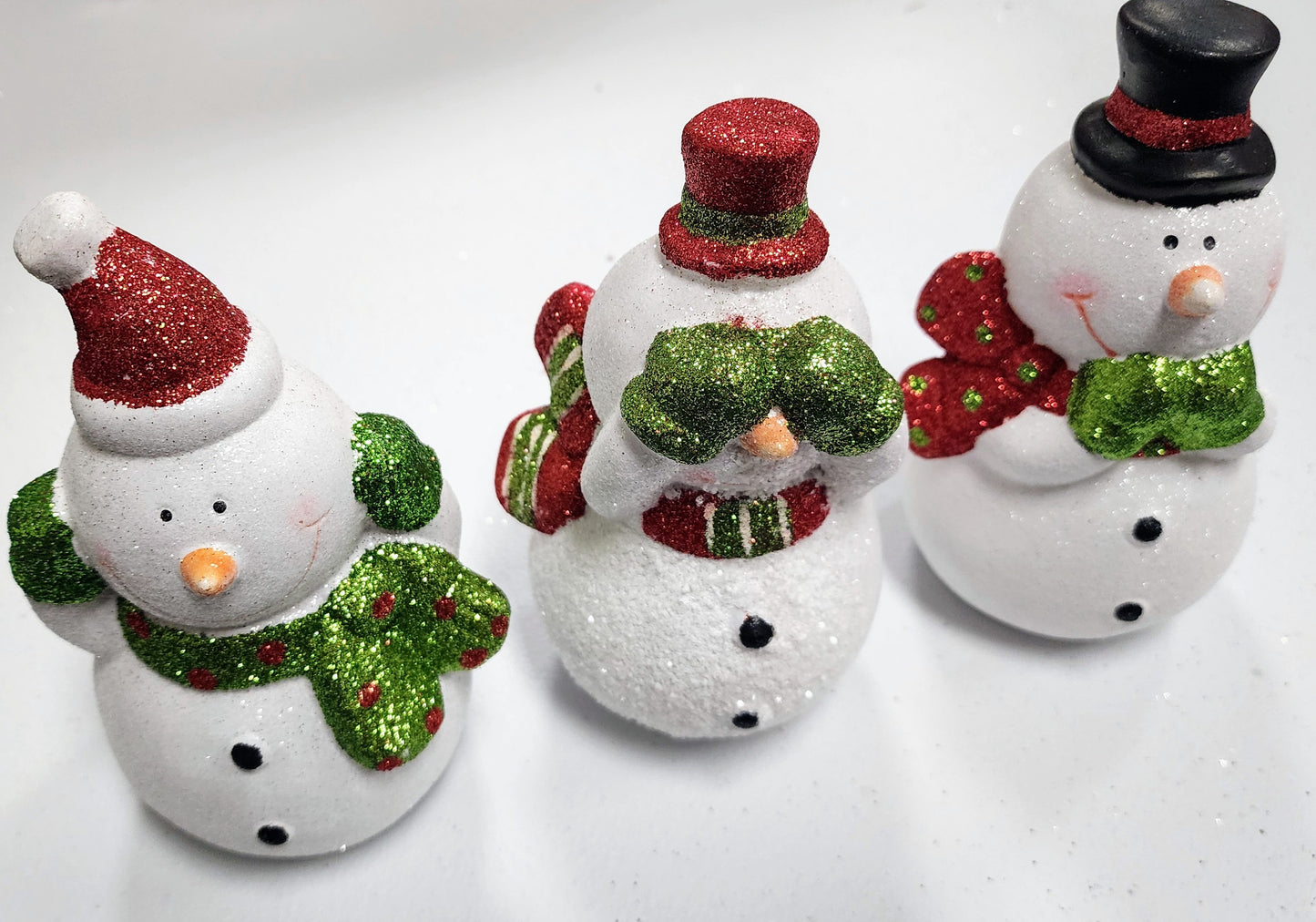 Hear/See/Speak No Evil Snowmen Fugurines (Set of 3)