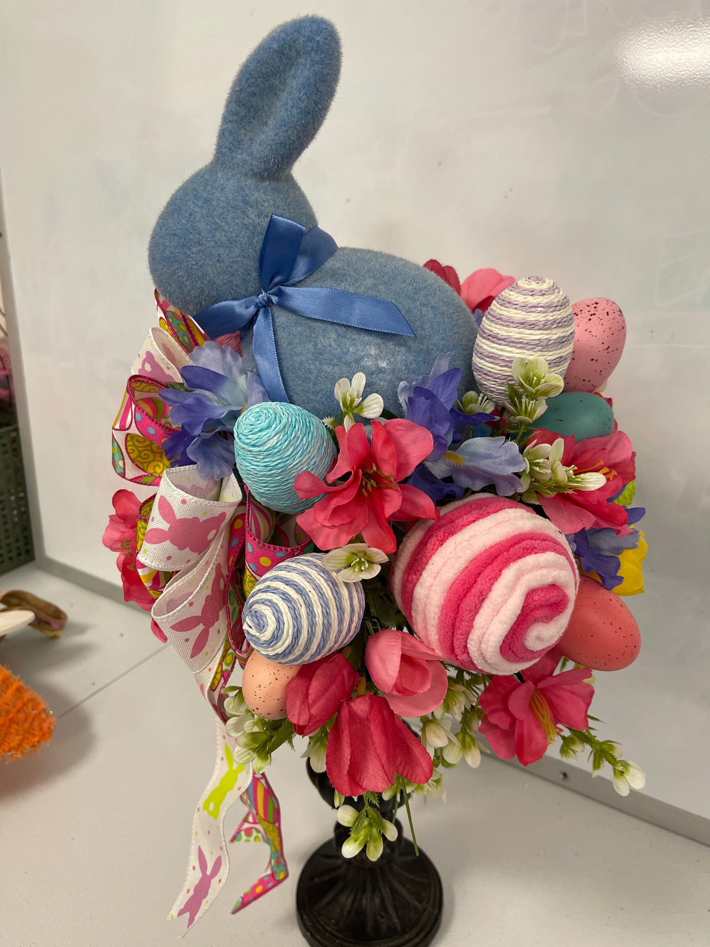 Blue Bunny Candlestick