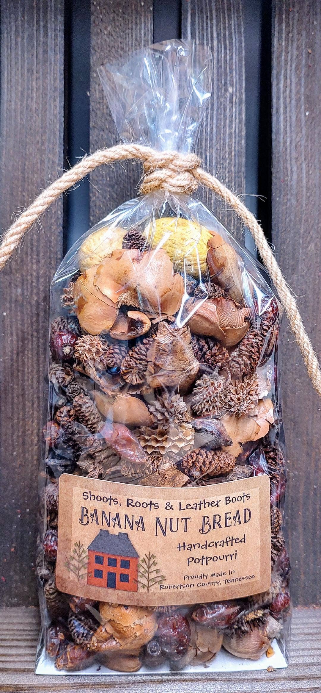 Banana Nut Bread Handcrafted Potpourri 1 1/2 qt.