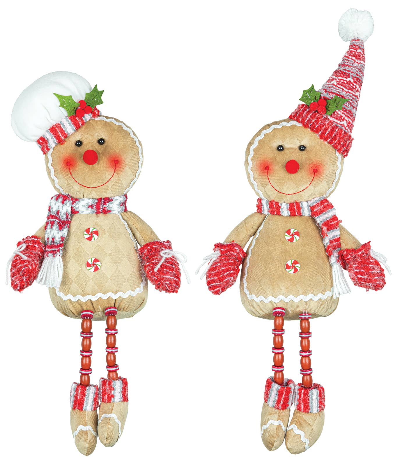 Peppermint Button Leg Gingerbread