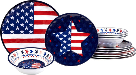 Patriotic Dinnerware Set of 3