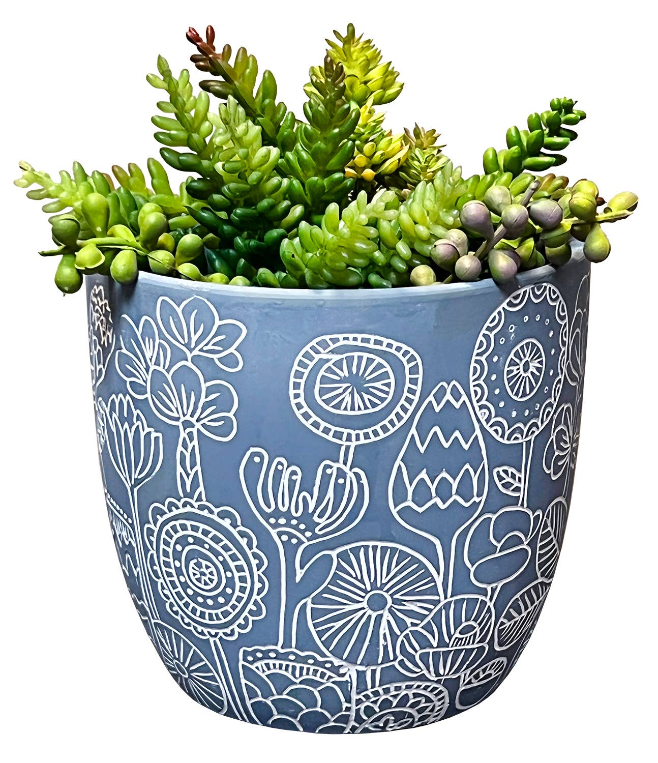 plant pot engraved Large Floral Engraved Planter – Lemon & Lime Craft Co