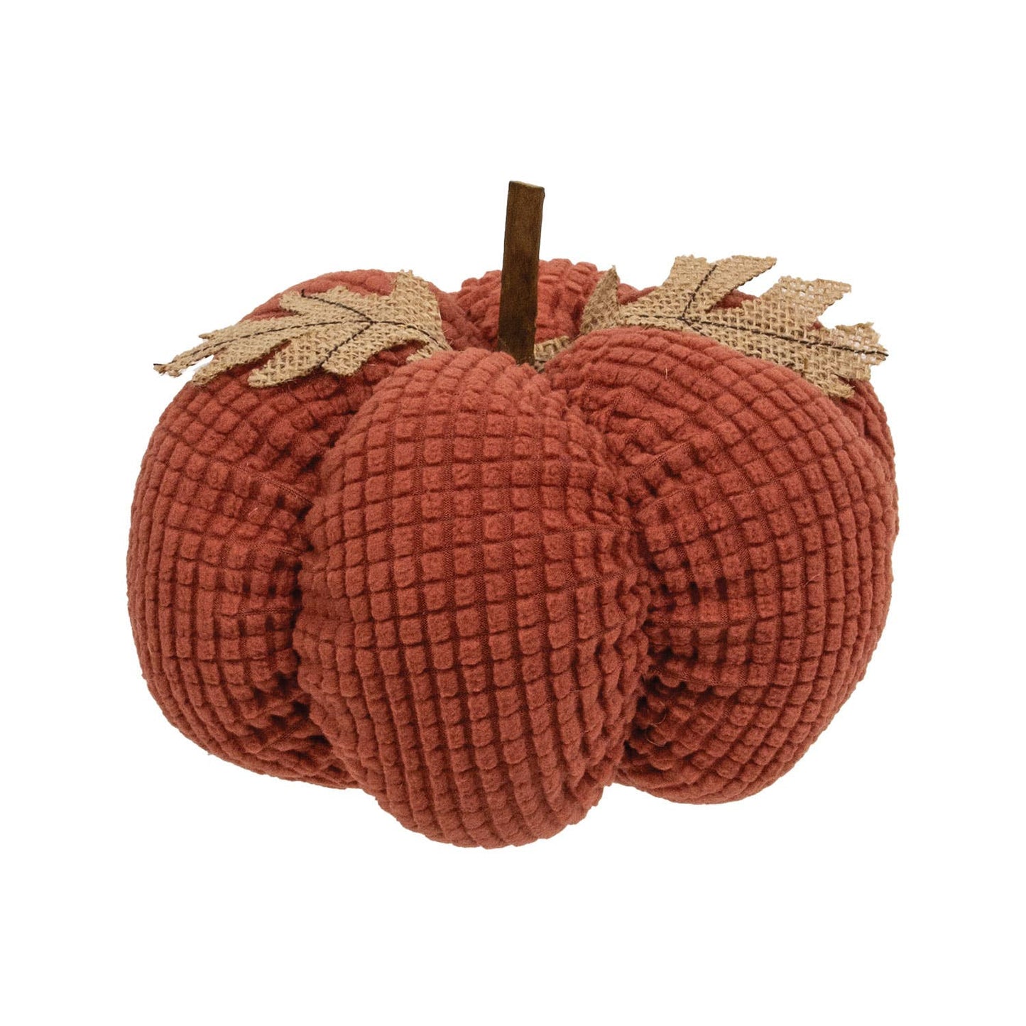 Burnt Orange Waffle Weave Pumpkin - Medium