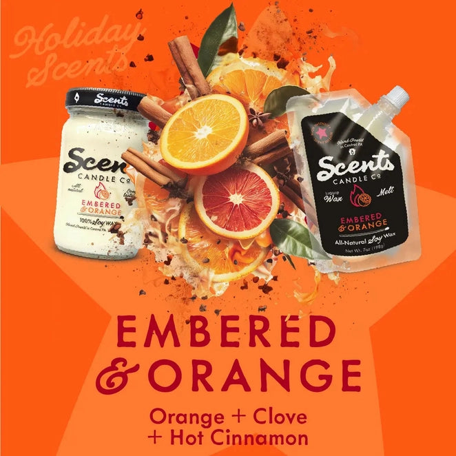 Embered Orange Squeeze Wax