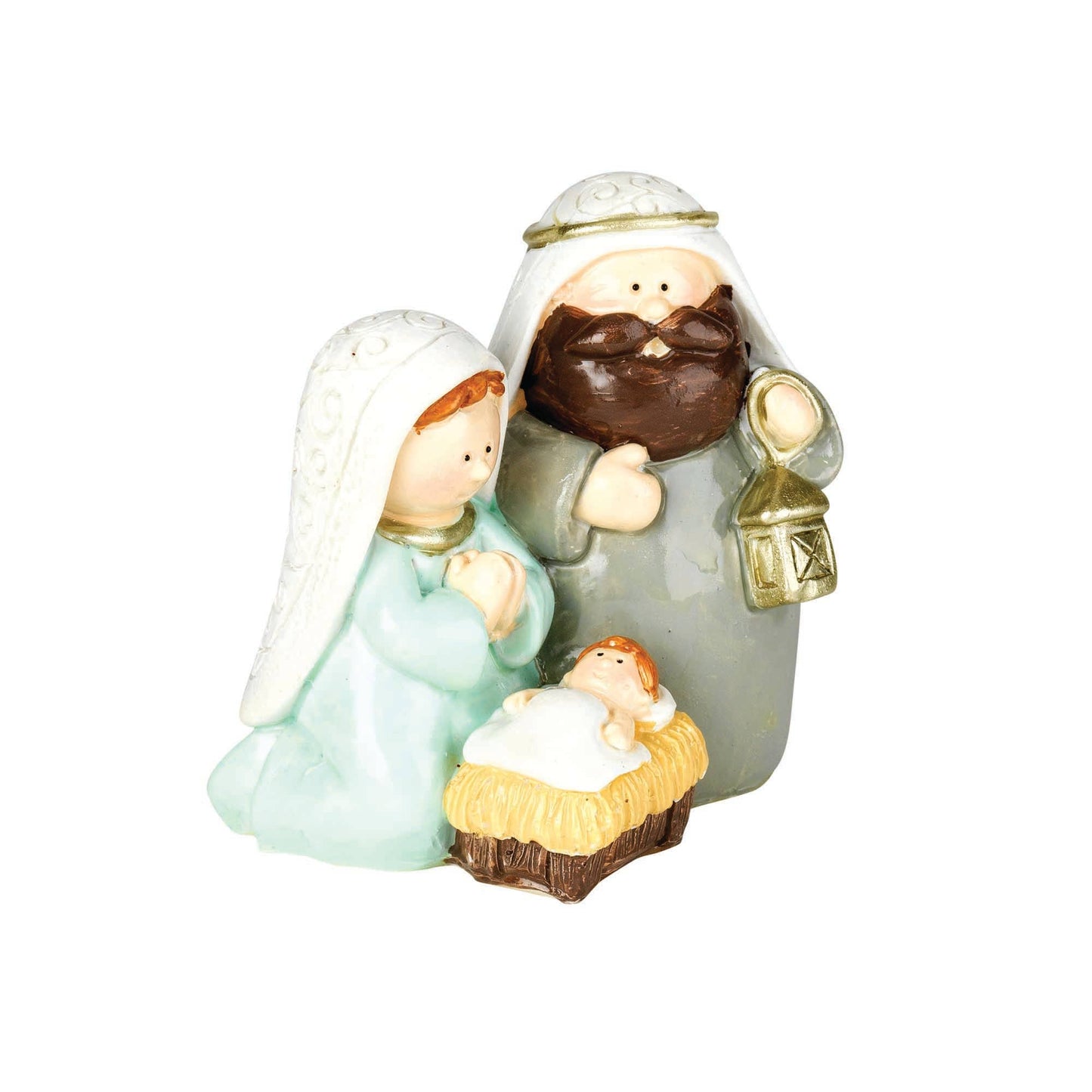 2.5" 1 Piece Holy Family Nativity Figurine