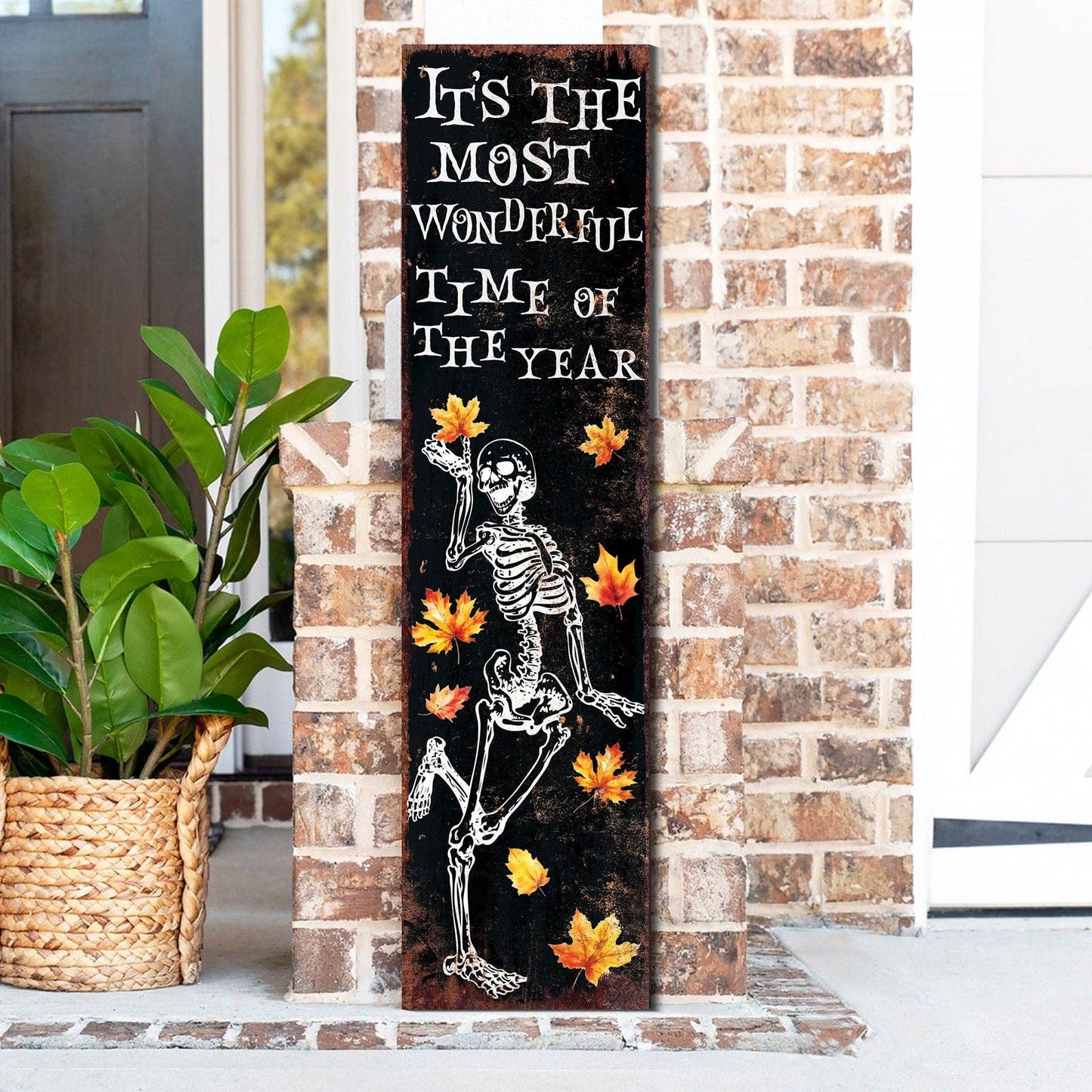 36in Fall/Halloween Reversible Porch Sign