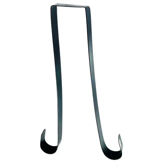 Double-Sided Black Metal Wreath Hanger