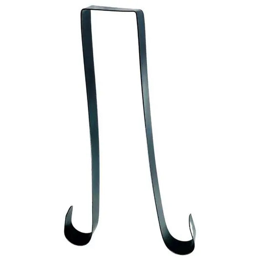 Double-Sided Black Metal Wreath Hanger