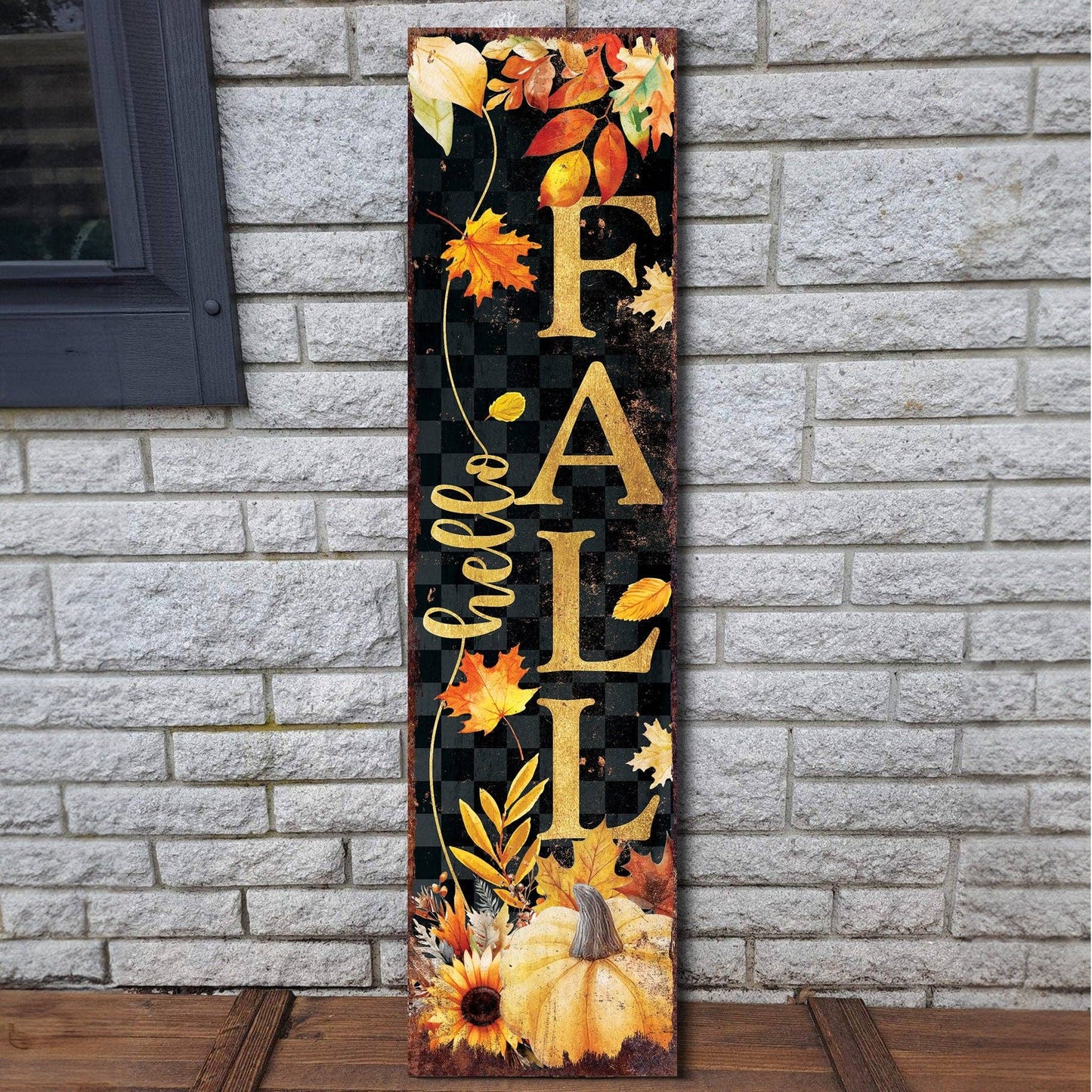 36in Fall/Halloween Reversible Porch Sign