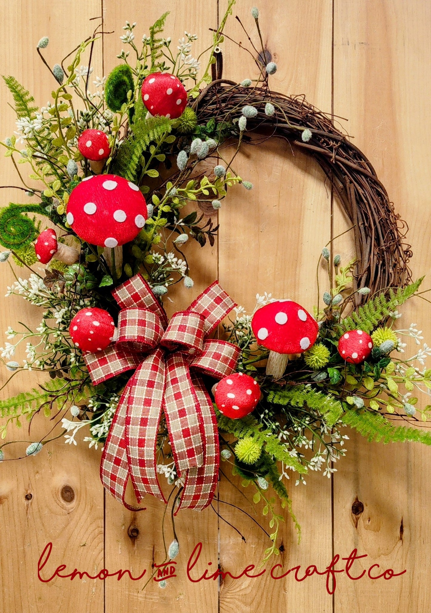 "Take-n-Make" Mushroom Wreath Kit