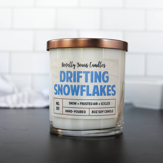 Drifting Snowflakes Candle