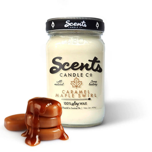Caramel Maple Swirl Soy Wax Candles