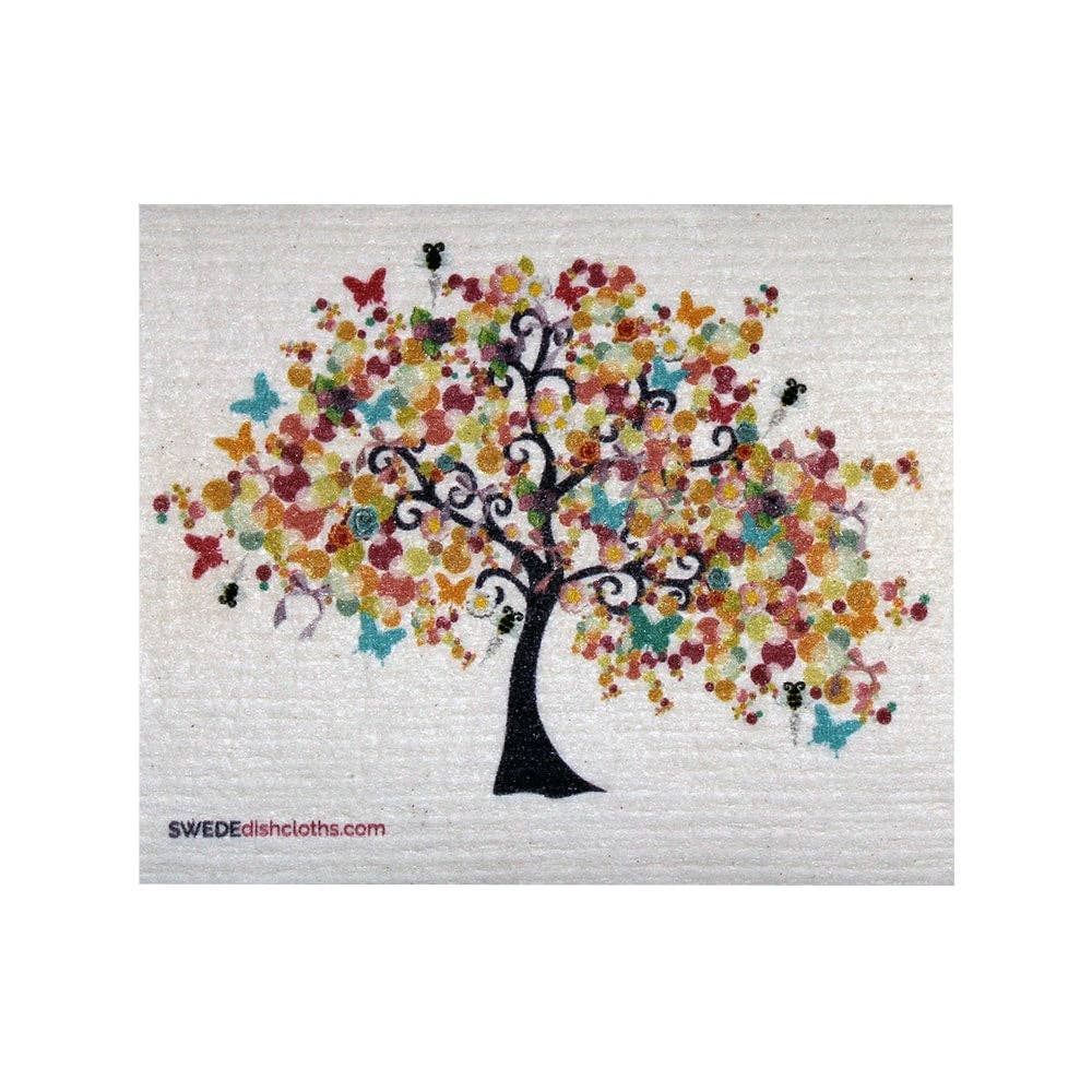 Spring Tree Swedish Dishcloth