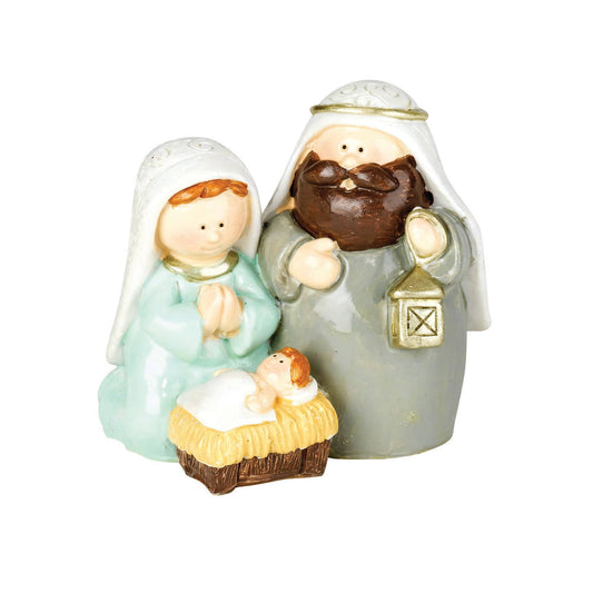 2.5" 1 Piece Holy Family Nativity Figurine