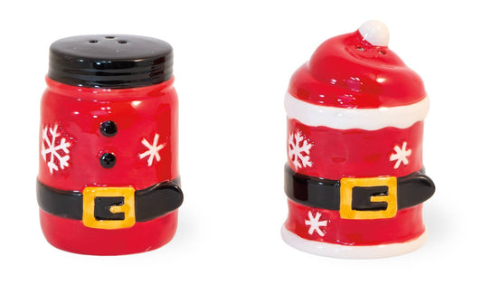 Santa Belt Christmas Salt & Pepper Set