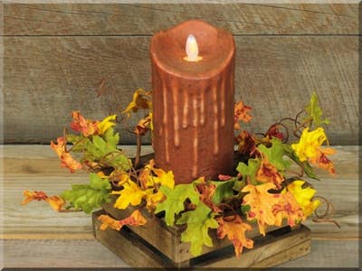 Fall Leaves Candle Ring
