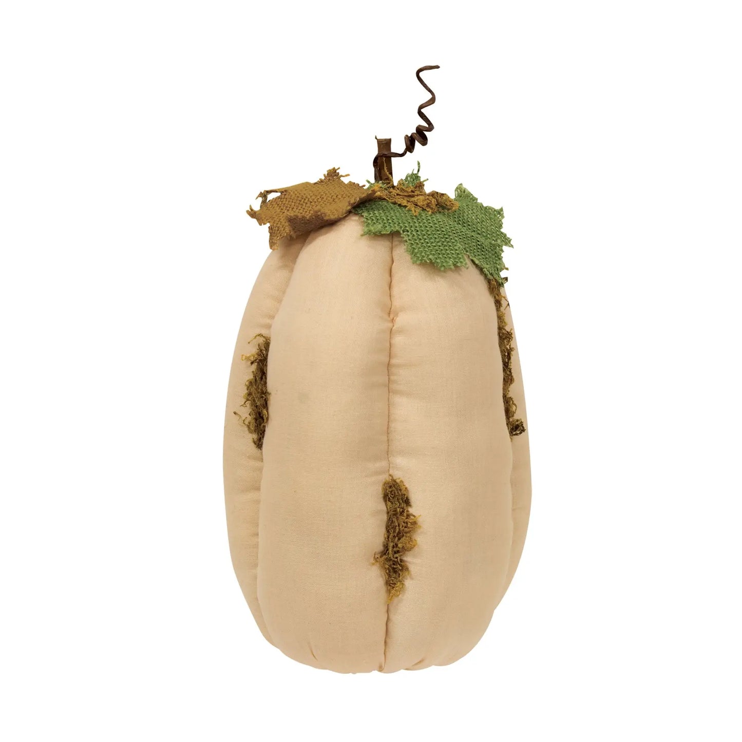 Mossy White Stuffed Pumpkin (2 sizes)