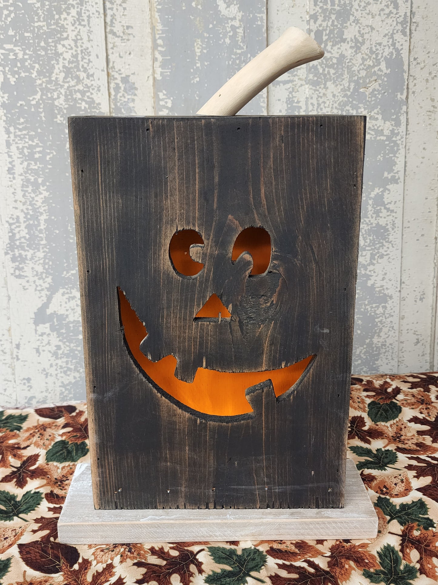 Lighted Jack O Lantern Table Sitter