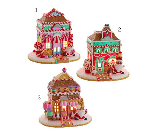 Light-Up Sugar Plum Shops