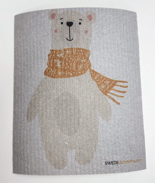 Polar Bear Swedish Dishcloth