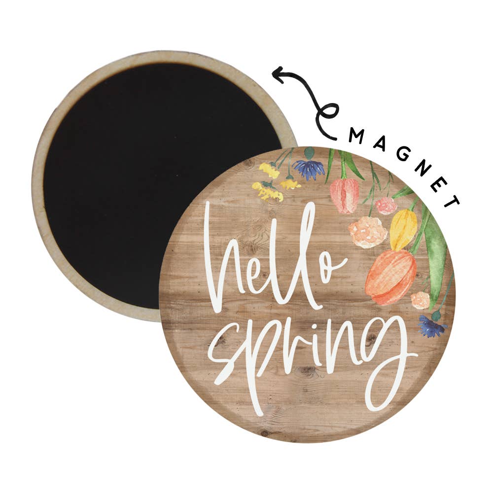 Hello Spring - Round Magnets