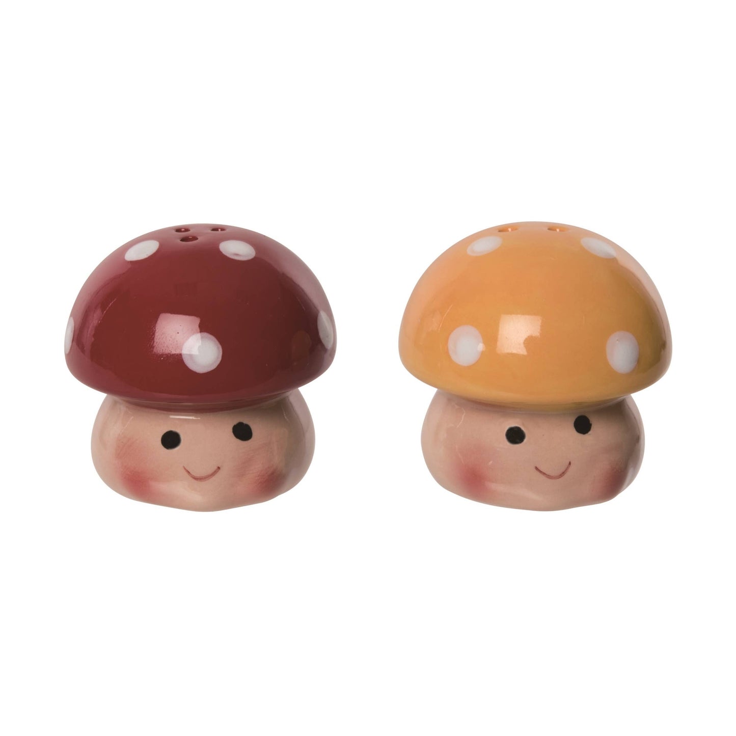 Spring Mushroom Salt Pepper Shakers Set of 2