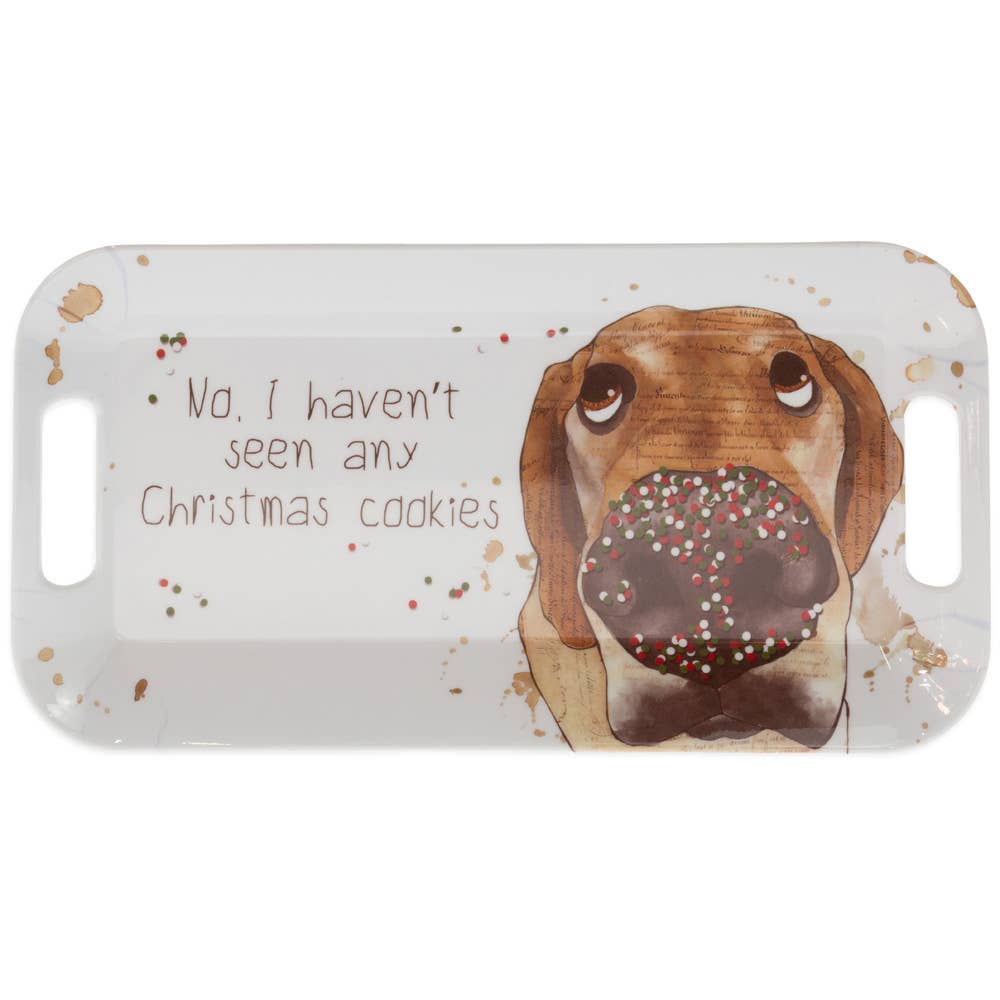Melamine Christmas Dog Tray