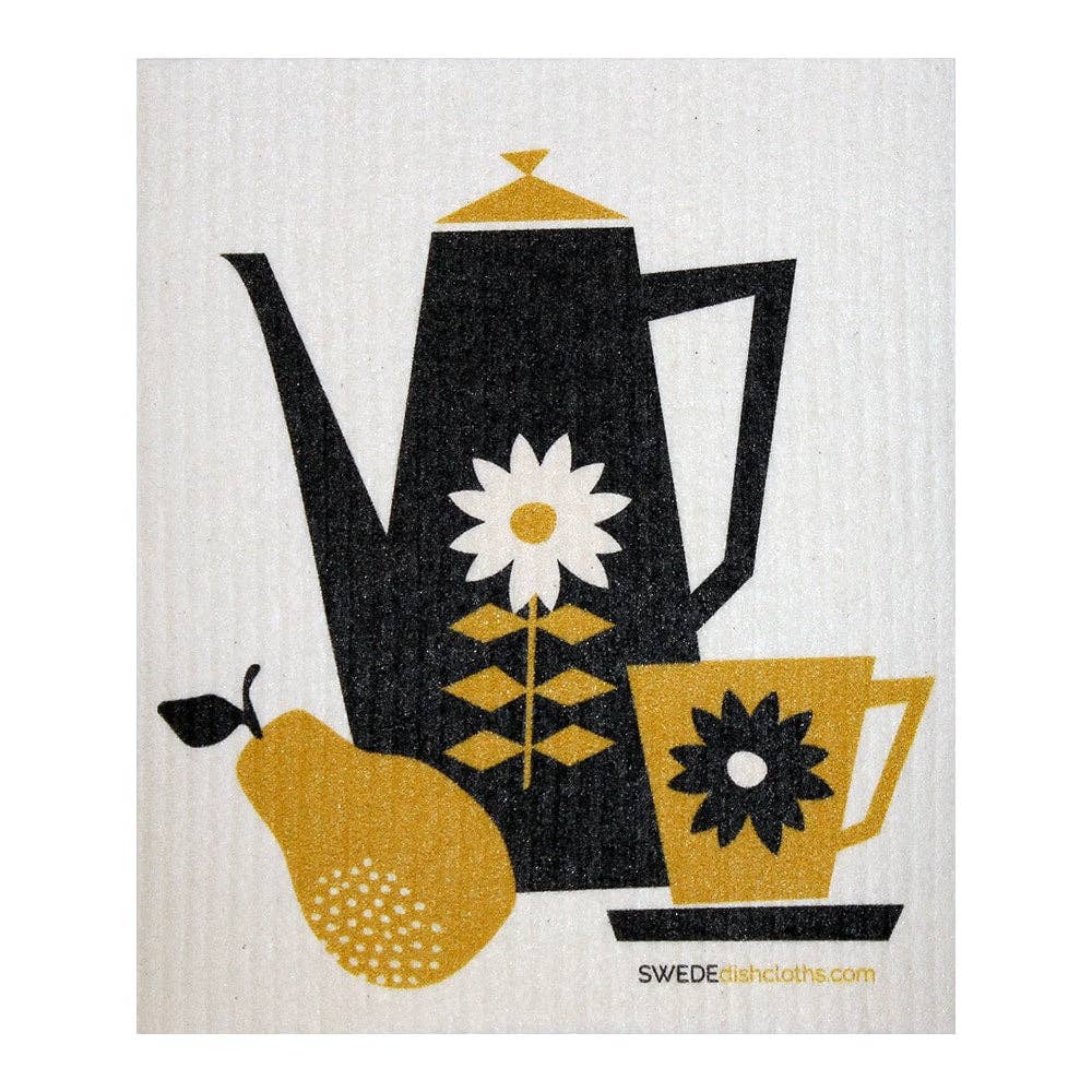 Retro Coffee Swedish Dishcloth