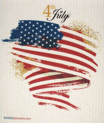 4th of July Swedish Dishcloth