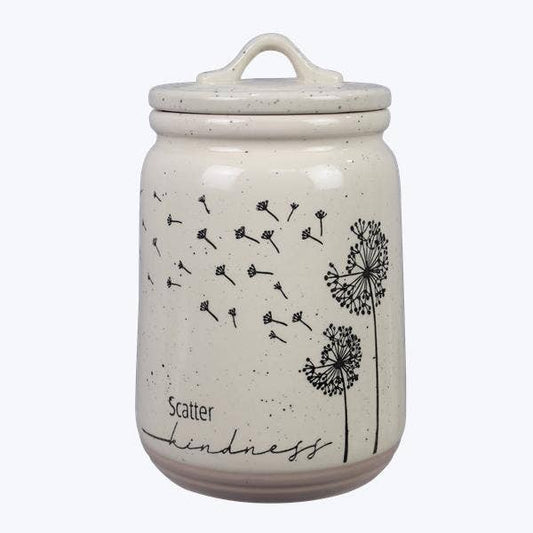Stoneware Neutral Zone Wish Canister