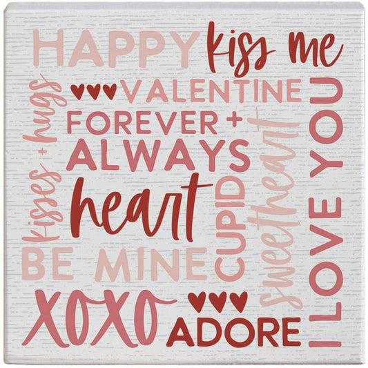 Valentine Word Collage - Small Talk Square