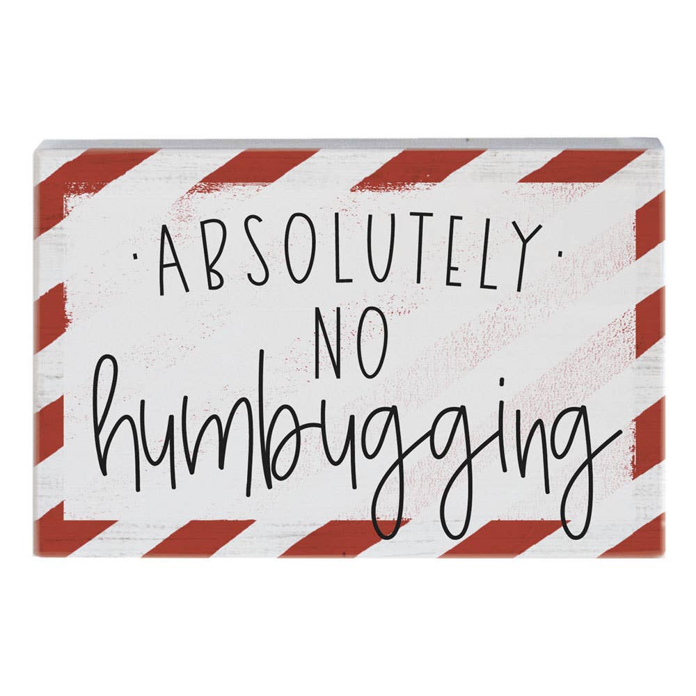 Absolutely No Humbuging - Small Talk Rectangle