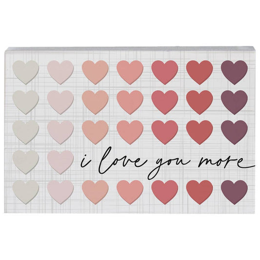Love You Gradient Hearts - Small Talk Rectangle