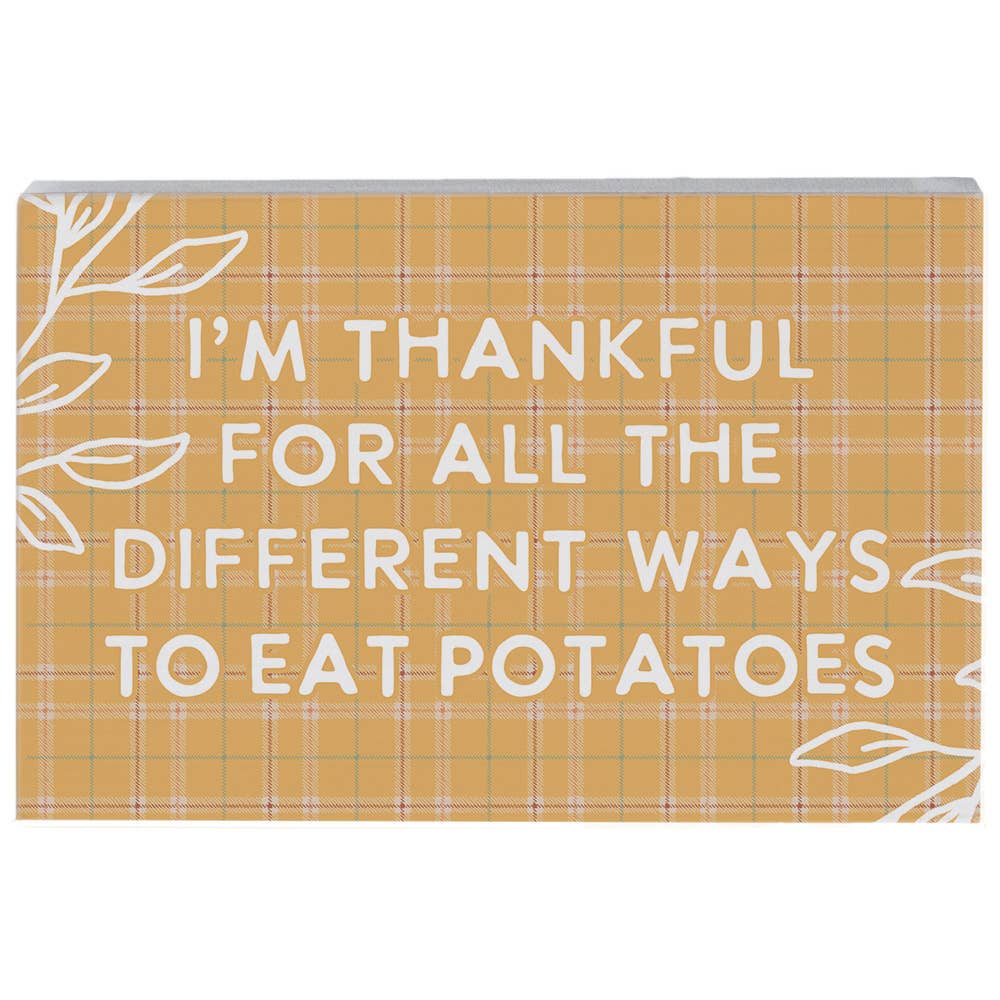 To Eat Potatoes Yellow - Small Talk Rectangle