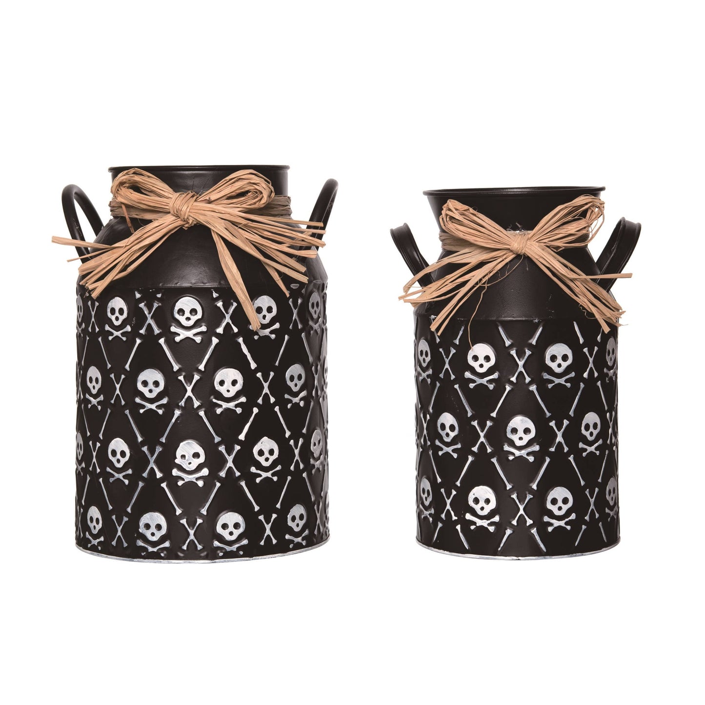 Metal Skull & Crossbones Jugs
