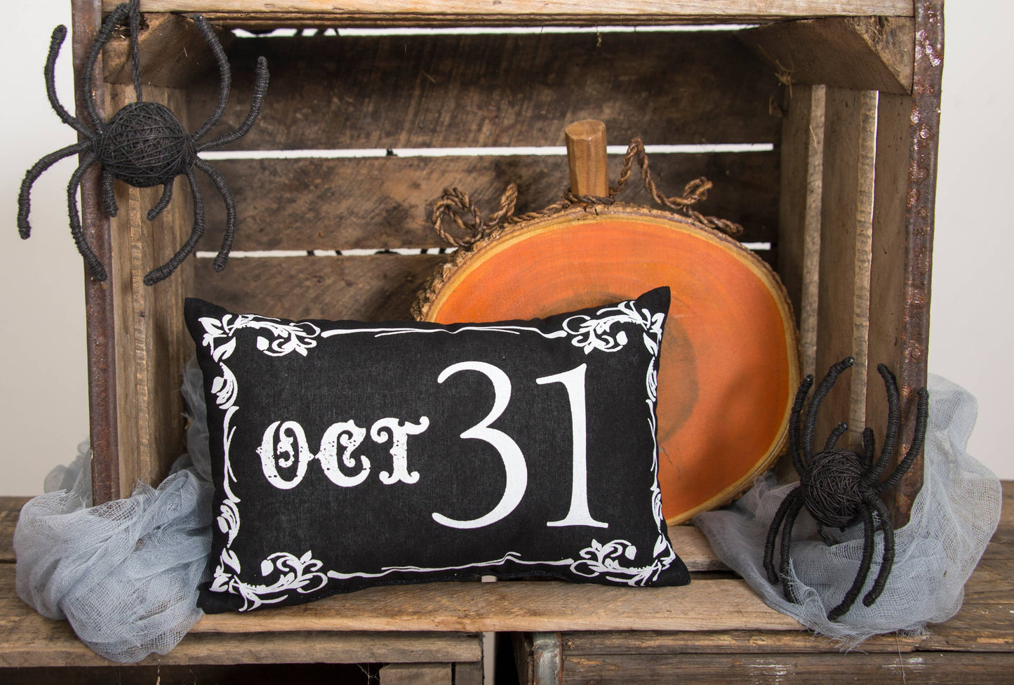 Goth Oct 31 Printed/Embroidered 8 x 12 Pillow