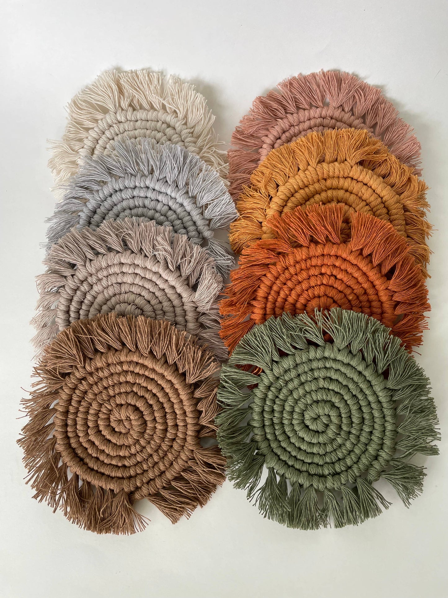 Circular Macrame Coasters