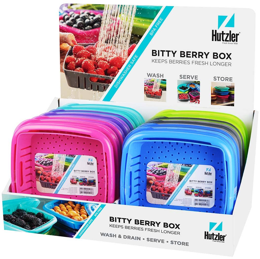 Hutzler Purple 3-Piece Berry Box Fruit Keeper Set (2-Pack)