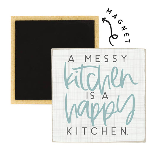 Messy Kitchen  - Square Magnets