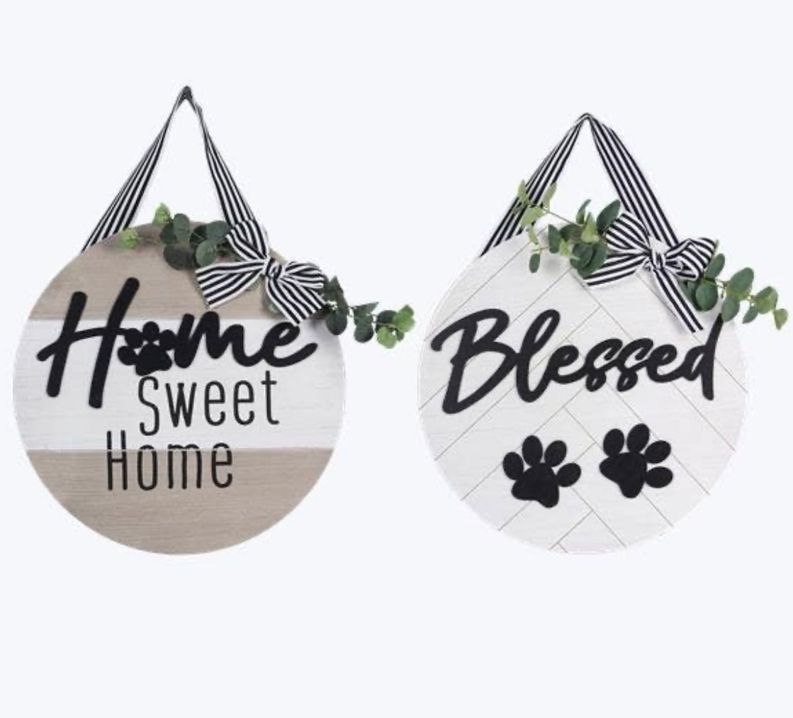Wood Pet Doorhanger