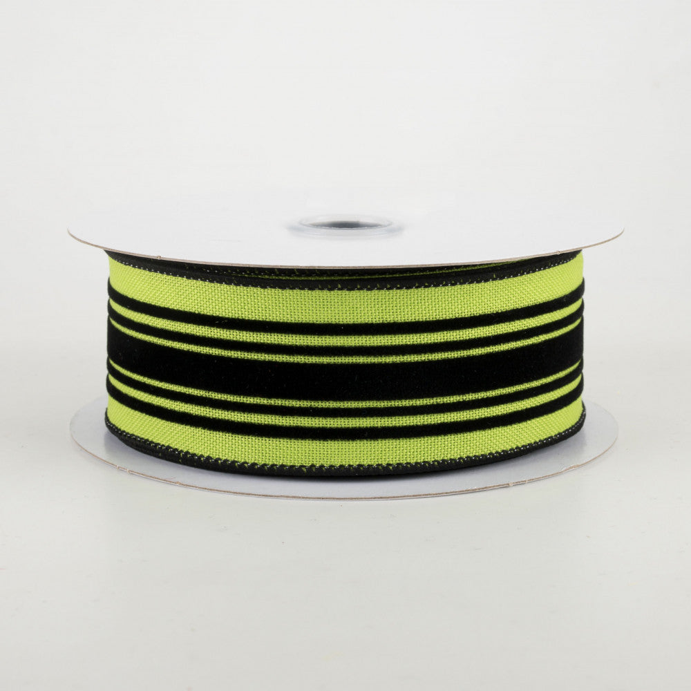Velvet Vertical Lines Ribbon