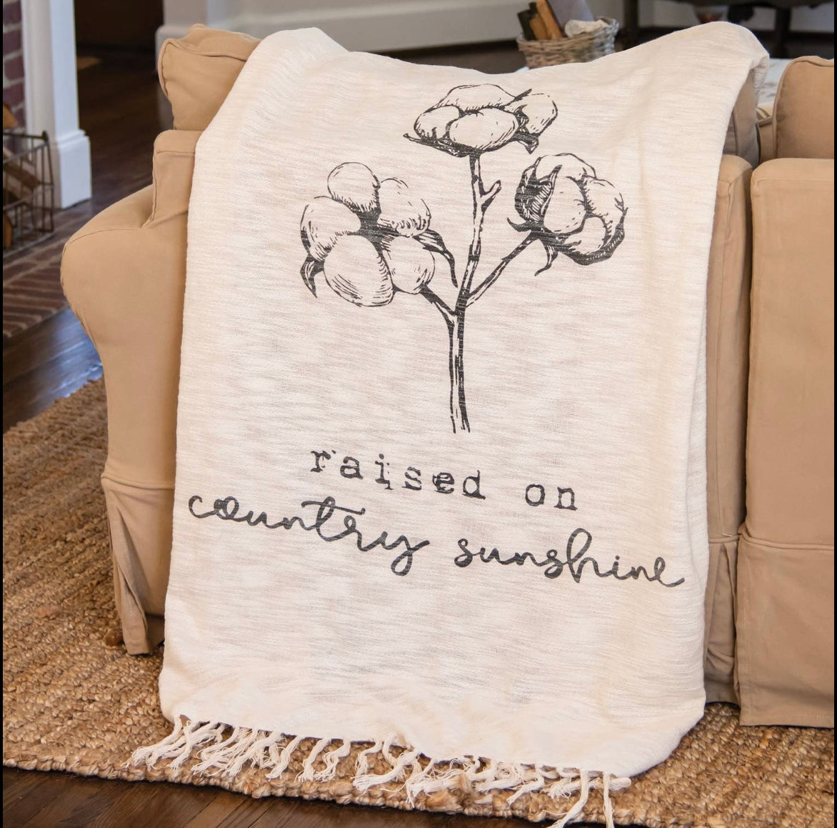 Country Sunshine Woven Throw