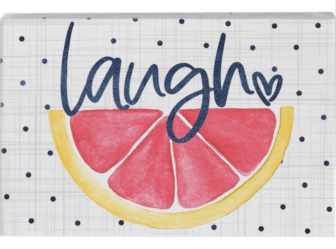 Grapefruit Laugh - Small Talk Rectangle