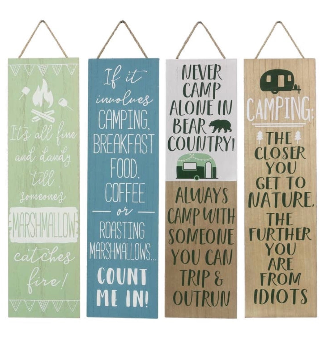 Wood Camper Wall Sign