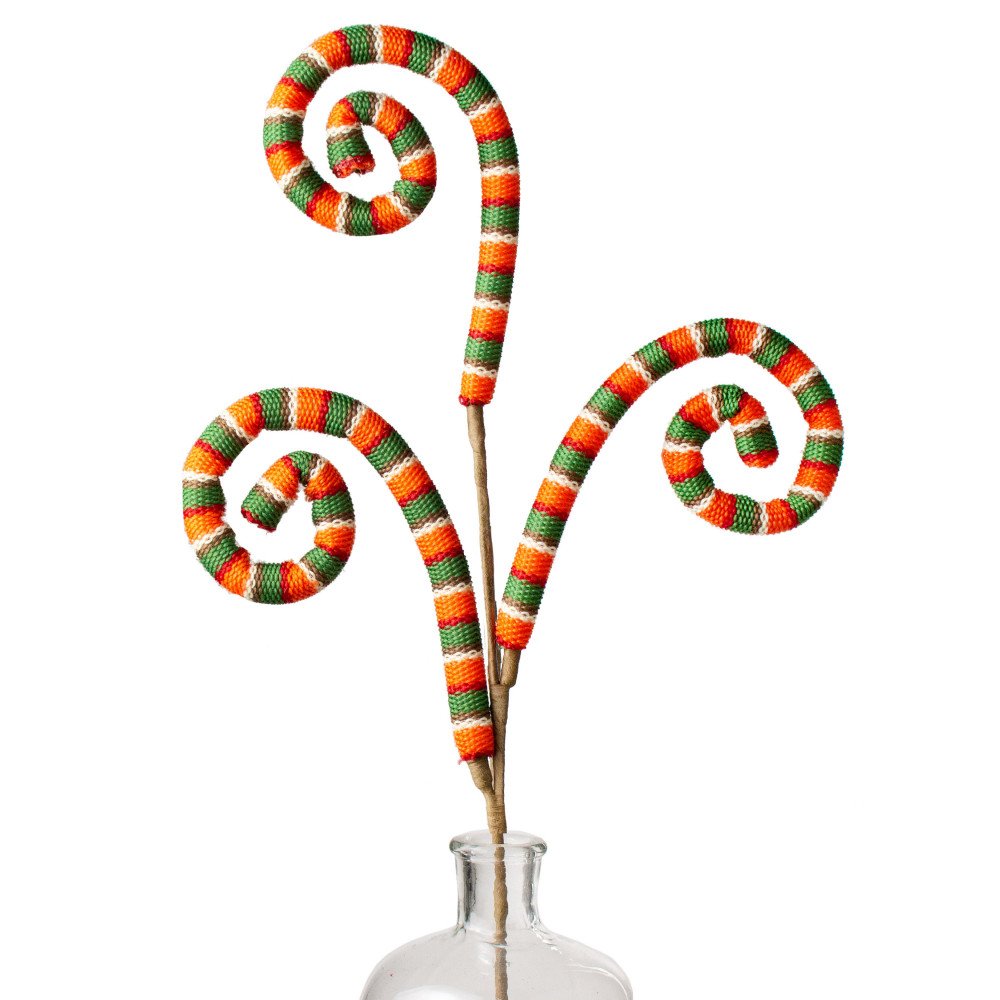 Woven Fabric Spiral Curly Spray