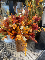 Fall Floral Basket Hanger