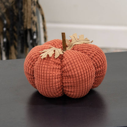 Burnt Orange Waffle Weave Pumpkin - Medium