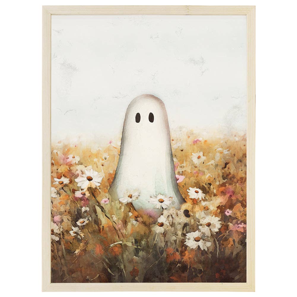 Ghost Flower Patch- Thin Frame Rectangle
