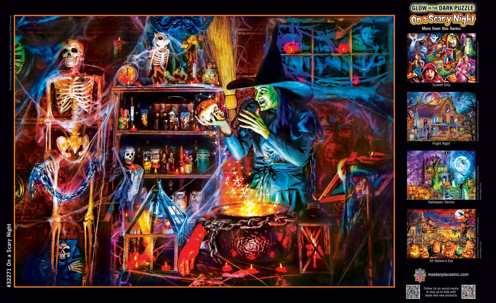 Glow in the Dark - On a Scary Night in October 500 pc Puzzle