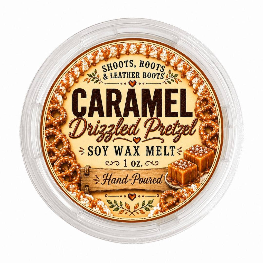 Caramel Drizzled Pretzel Soy Wax Melt - 1oz cup
